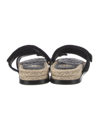 Chanel Interlocking CC Logo Jute Espadrilles