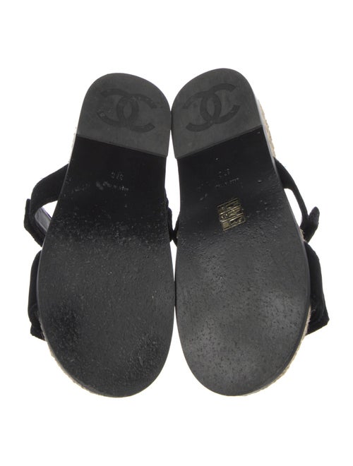 Chanel Interlocking CC Logo Jute Espadrilles