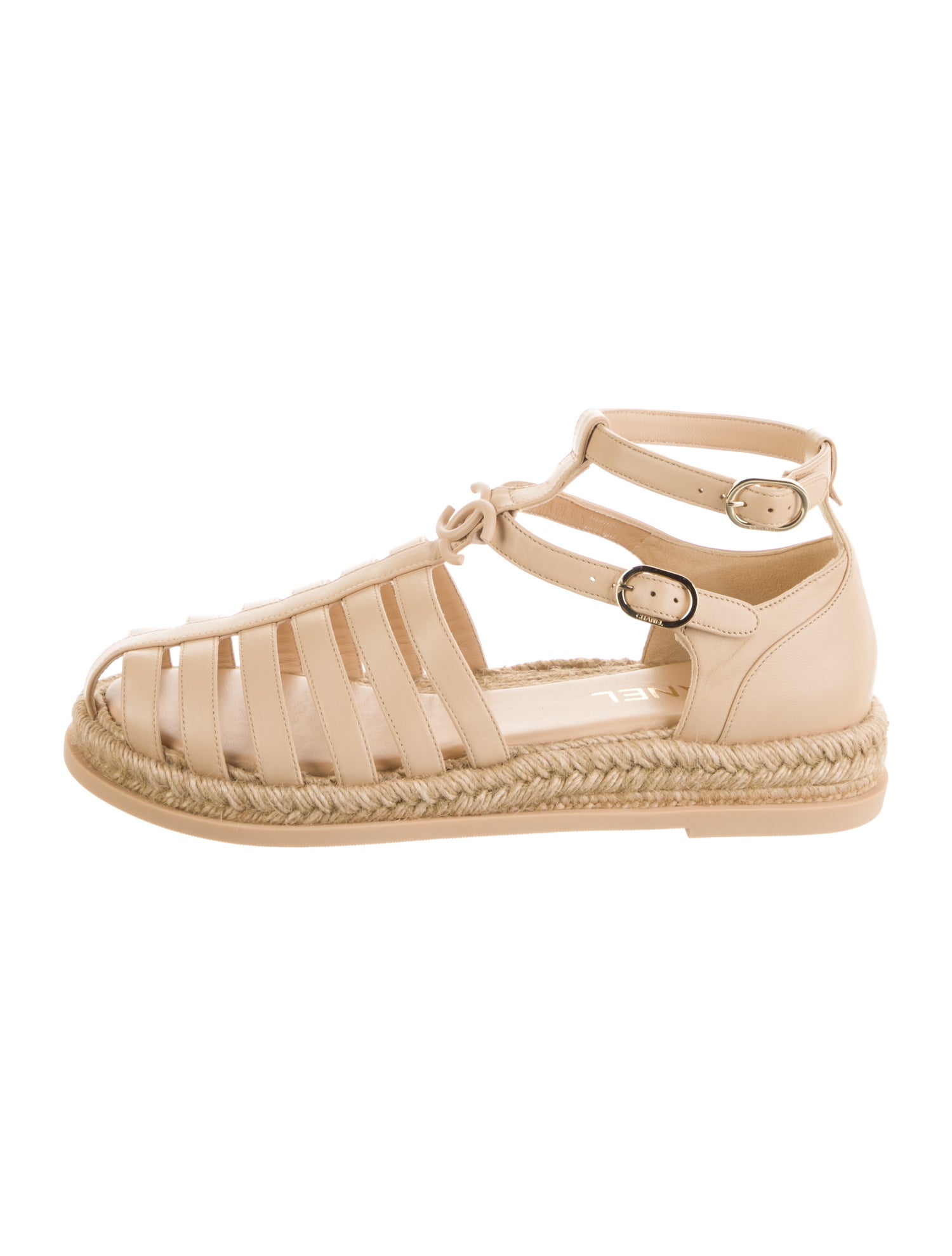 Chanel 2024 Interlocking CC Logo Espadrilles