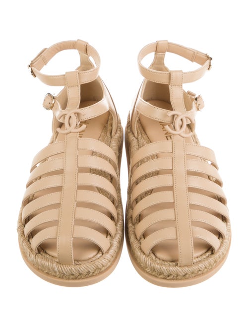 Chanel 2024 Interlocking CC Logo Espadrilles