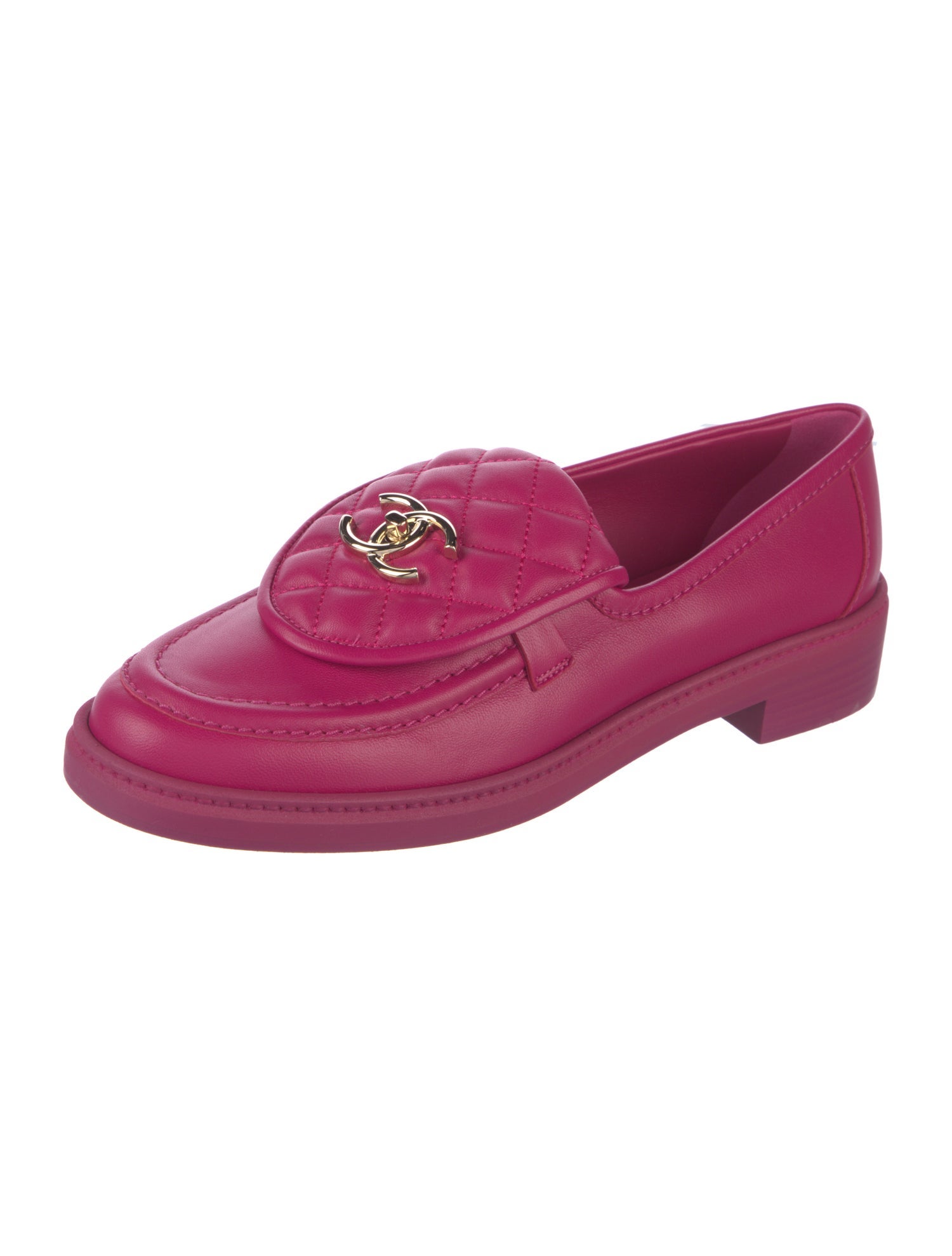 Chanel 2023 Interlocking CC Logo Loafers