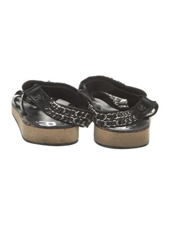 Chanel 2022 Interlocking CC Logo Sandals