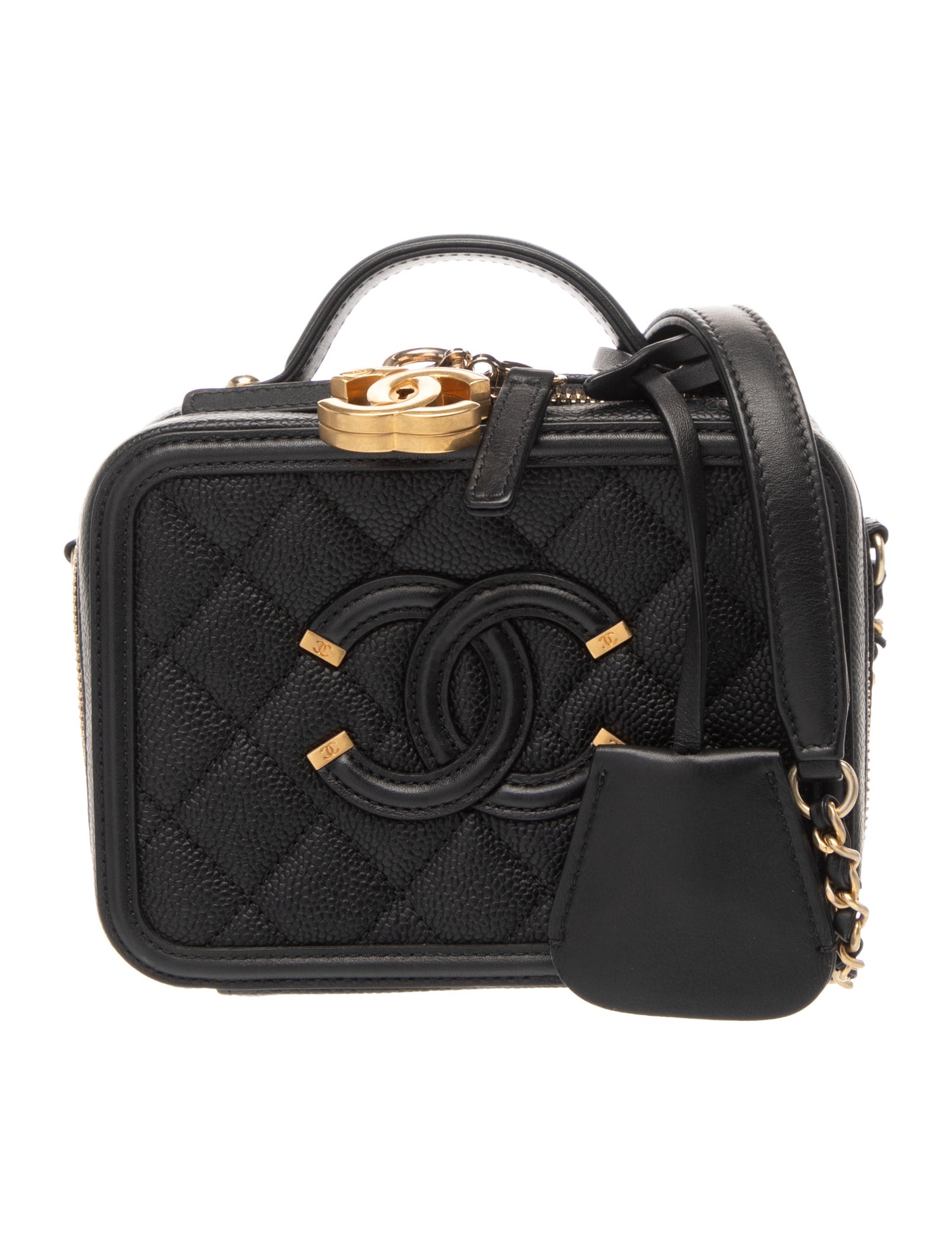 Chanel Small Filigree Vanity Case