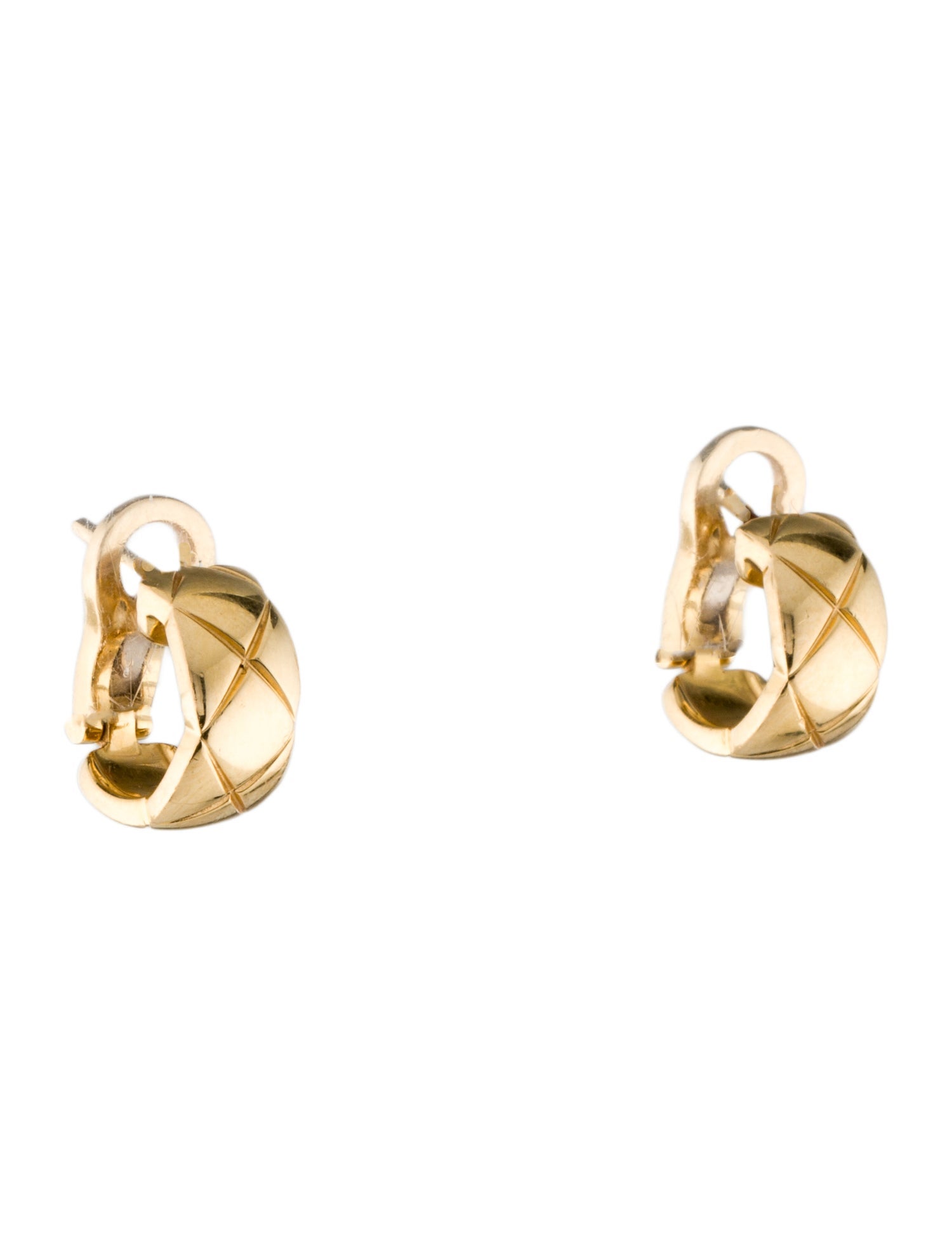 Chanel 18K Coco Crush Huggie Earclip Earrings