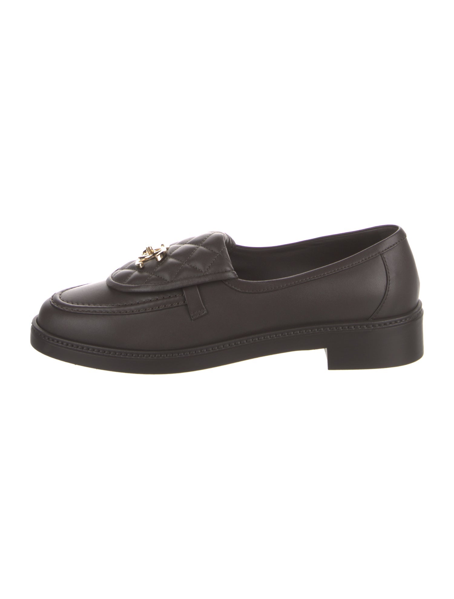 Chanel 2025 Interlocking CC Logo Loafers