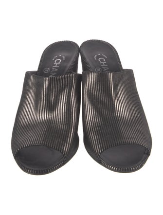 Chanel 2018 Interlocking CC Logo Mules