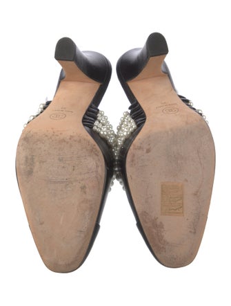 Chanel Interlocking CC Logo Leather Mules