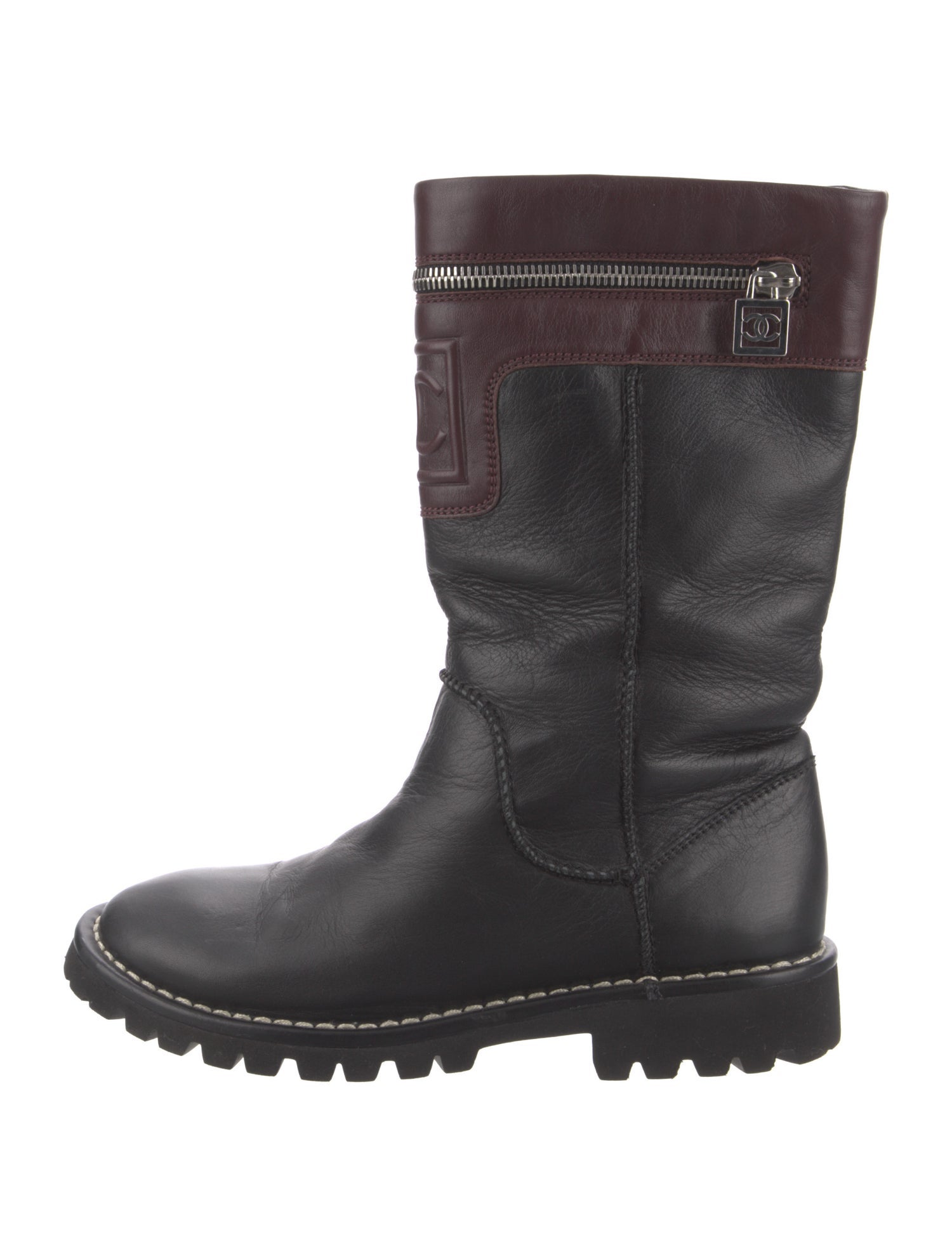 Chanel Vintage 2010 Moto Boots