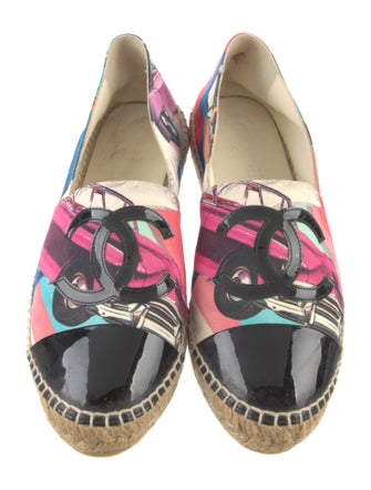 Chanel 2017 Interlocking CC Logo Espadrilles