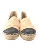Chanel Interlocking CC Logo Lambskin Espadrilles