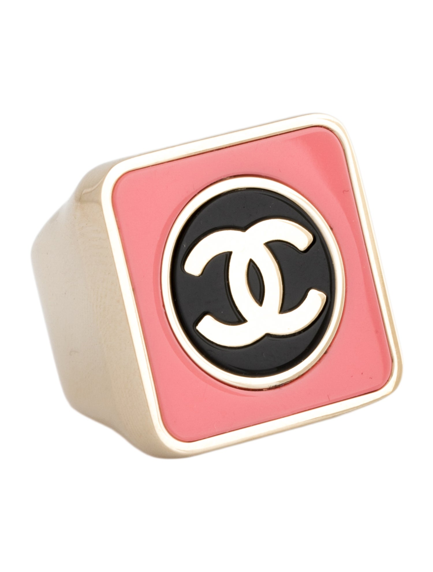 Chanel 2023 Resin CC Cocktail Ring
