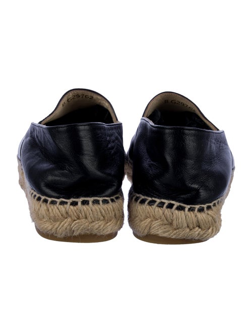 Chanel Interlocking CC Logo Lambskin Espadrilles