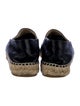 Chanel Interlocking CC Logo Lambskin Espadrilles