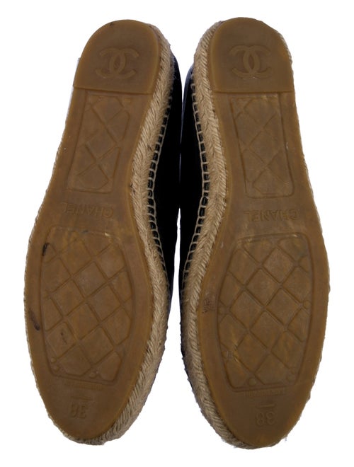 Chanel Interlocking CC Logo Lambskin Espadrilles
