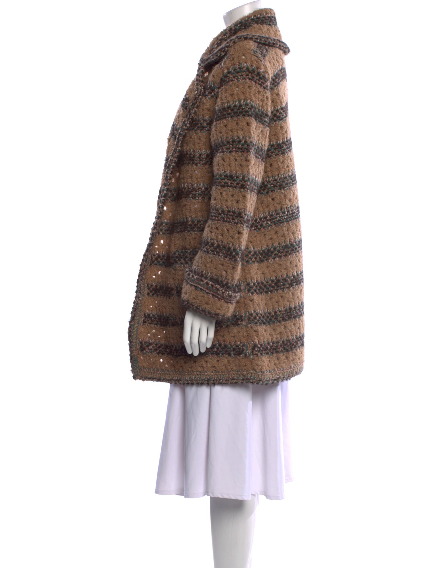 Chanel 2017 Wool Faux Fur Coat