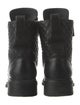 Chanel Interlocking CC Logo Leather Combat Boots