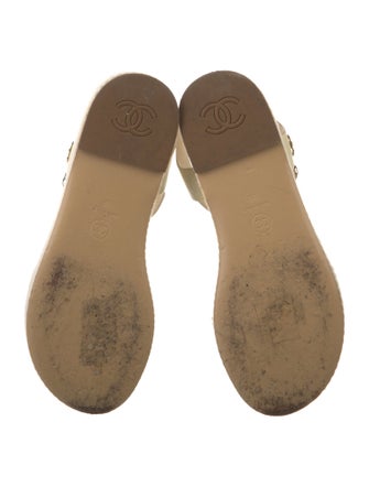 Chanel 2018 Interlocking CC Logo Espadrilles