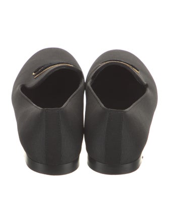 Chanel Interlocking CC Logo Canvas Loafers