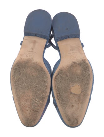 Chanel 2022 Interlocking CC Logo Slingback Flats