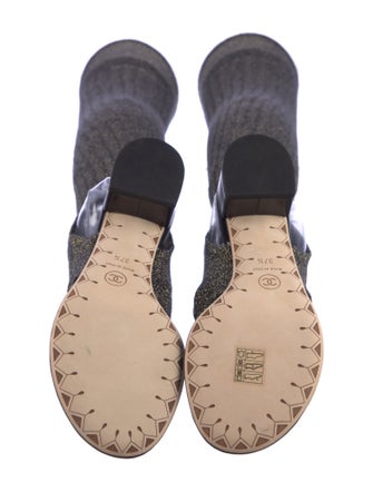 Chanel 2015 Interlocking CC Logo Gladiator Sandals