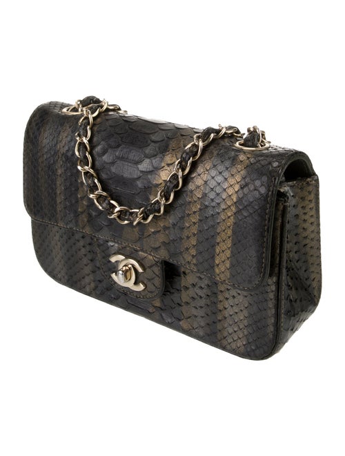 Chanel Python Rectangular Mini Flap Bag