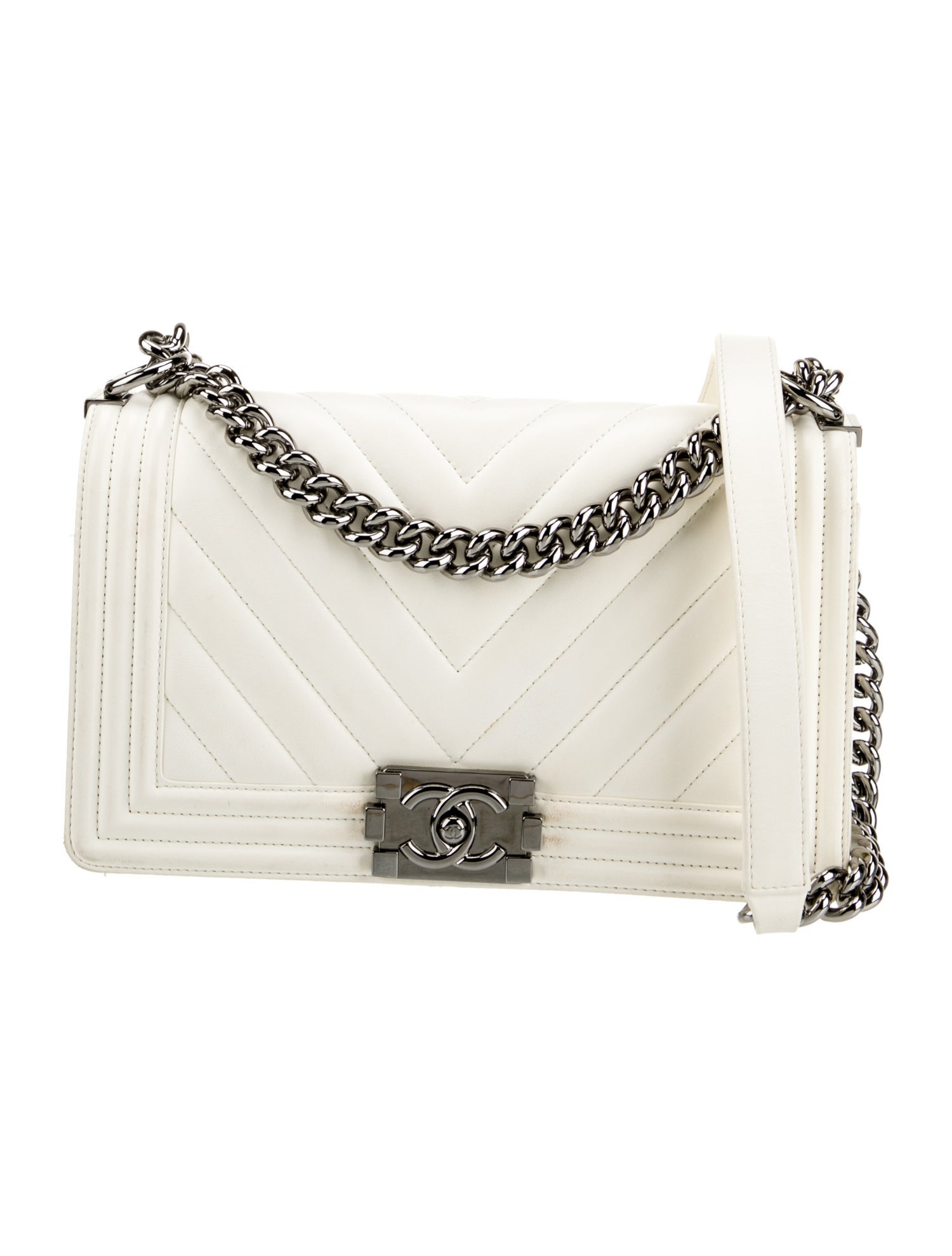 Chanel Medium Chevron Boy Bag