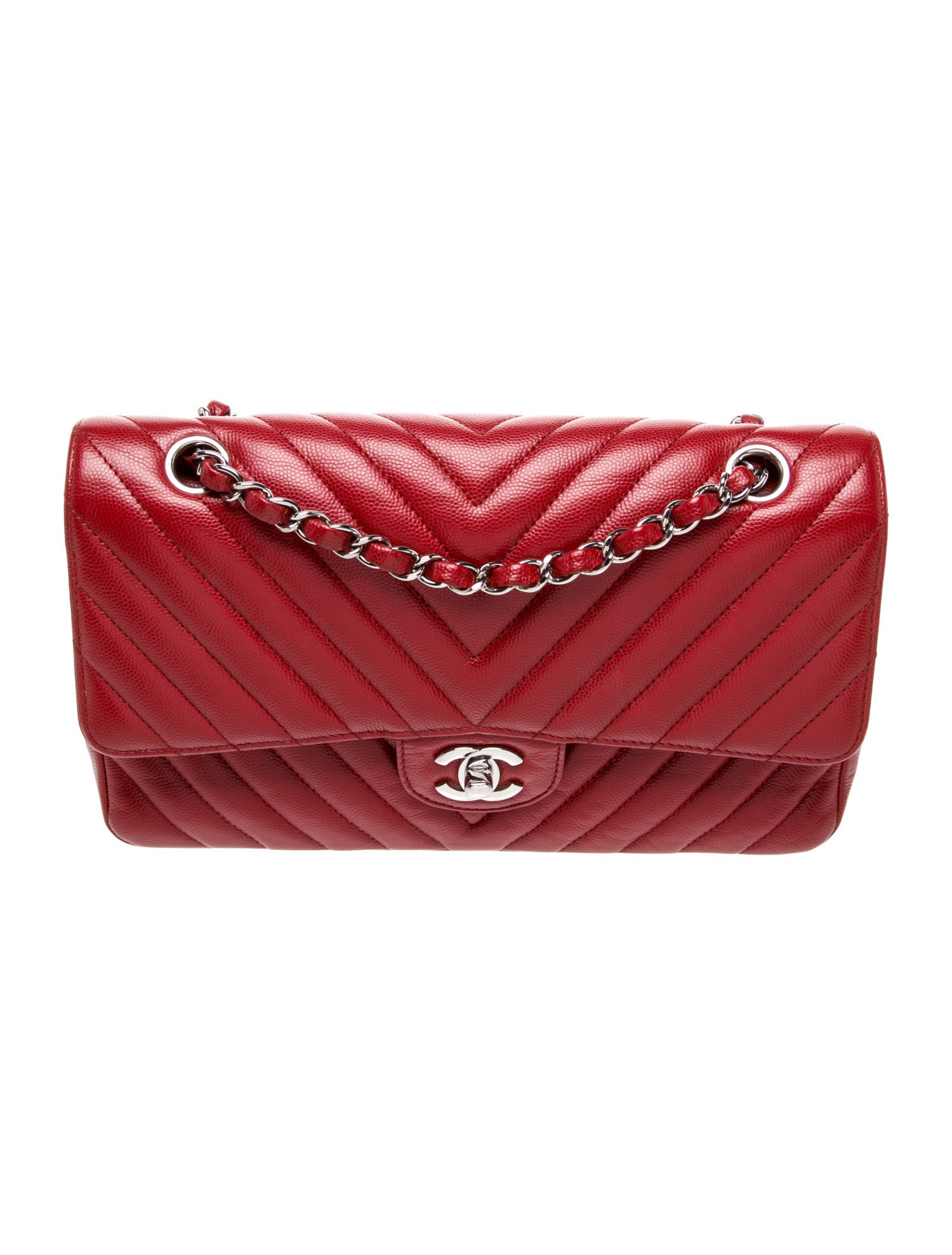 Chanel Classic Chevron Medium Double Flap Bag