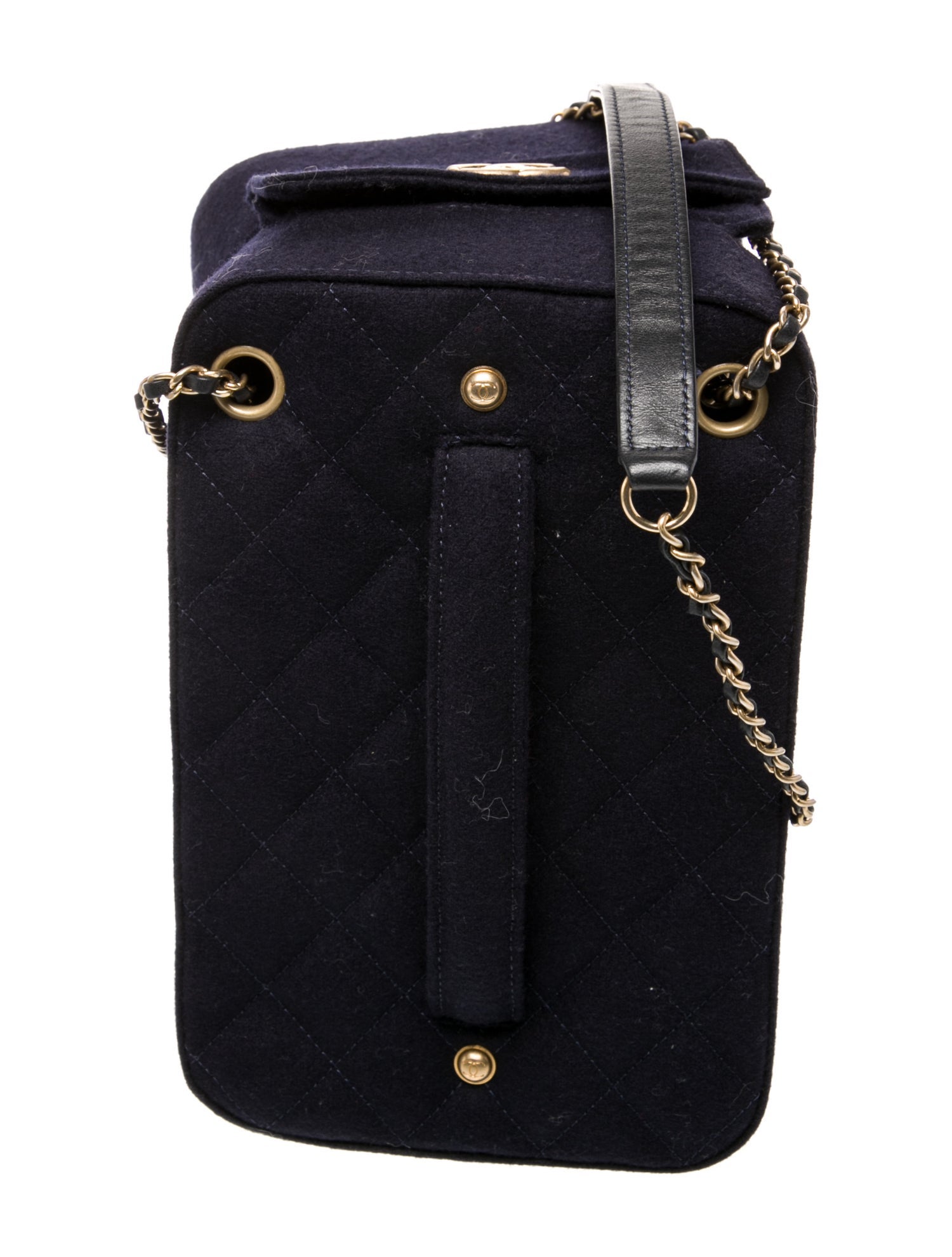 Chanel Felt Accordion Bag