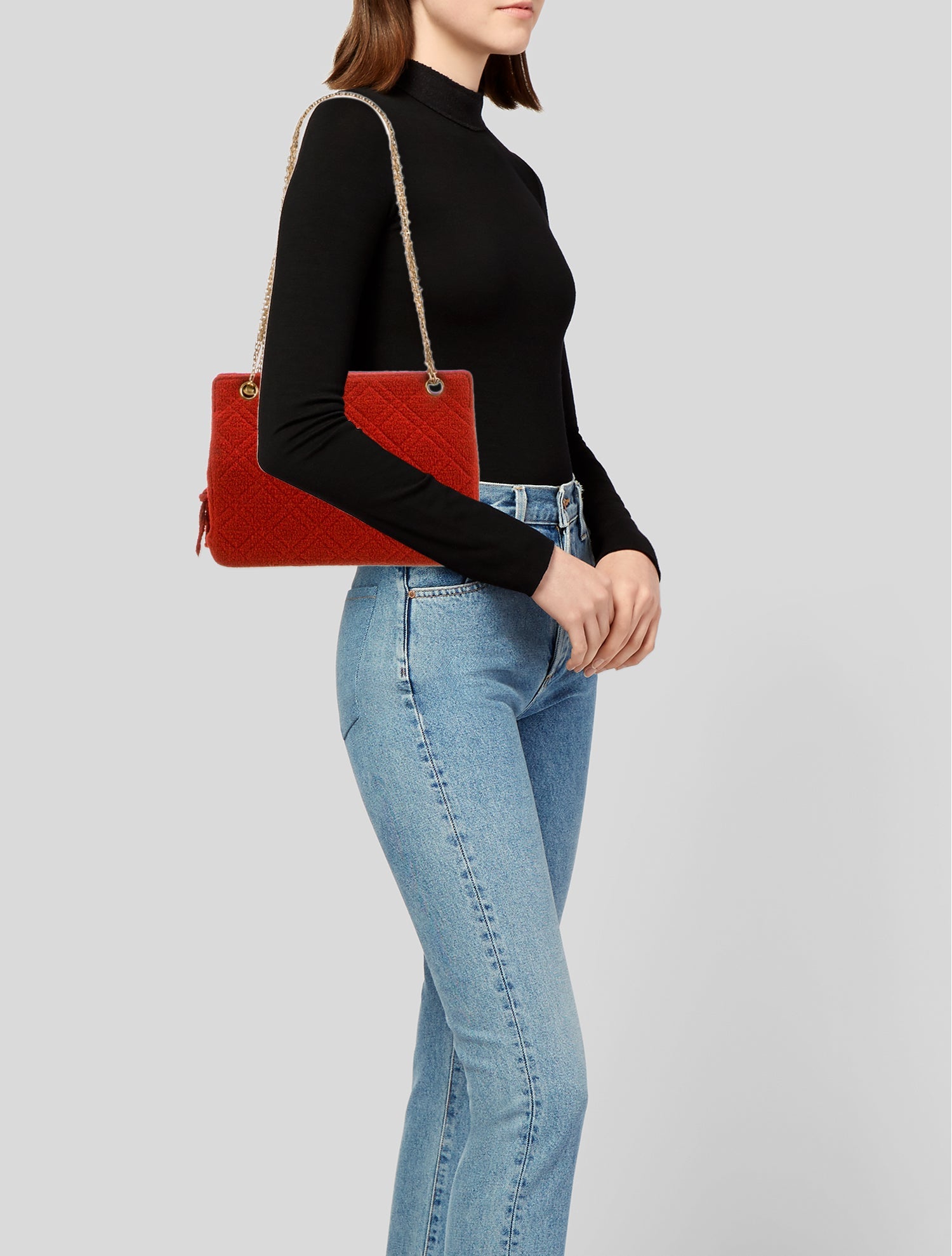 Chanel Quilted Reissue Chain Tote