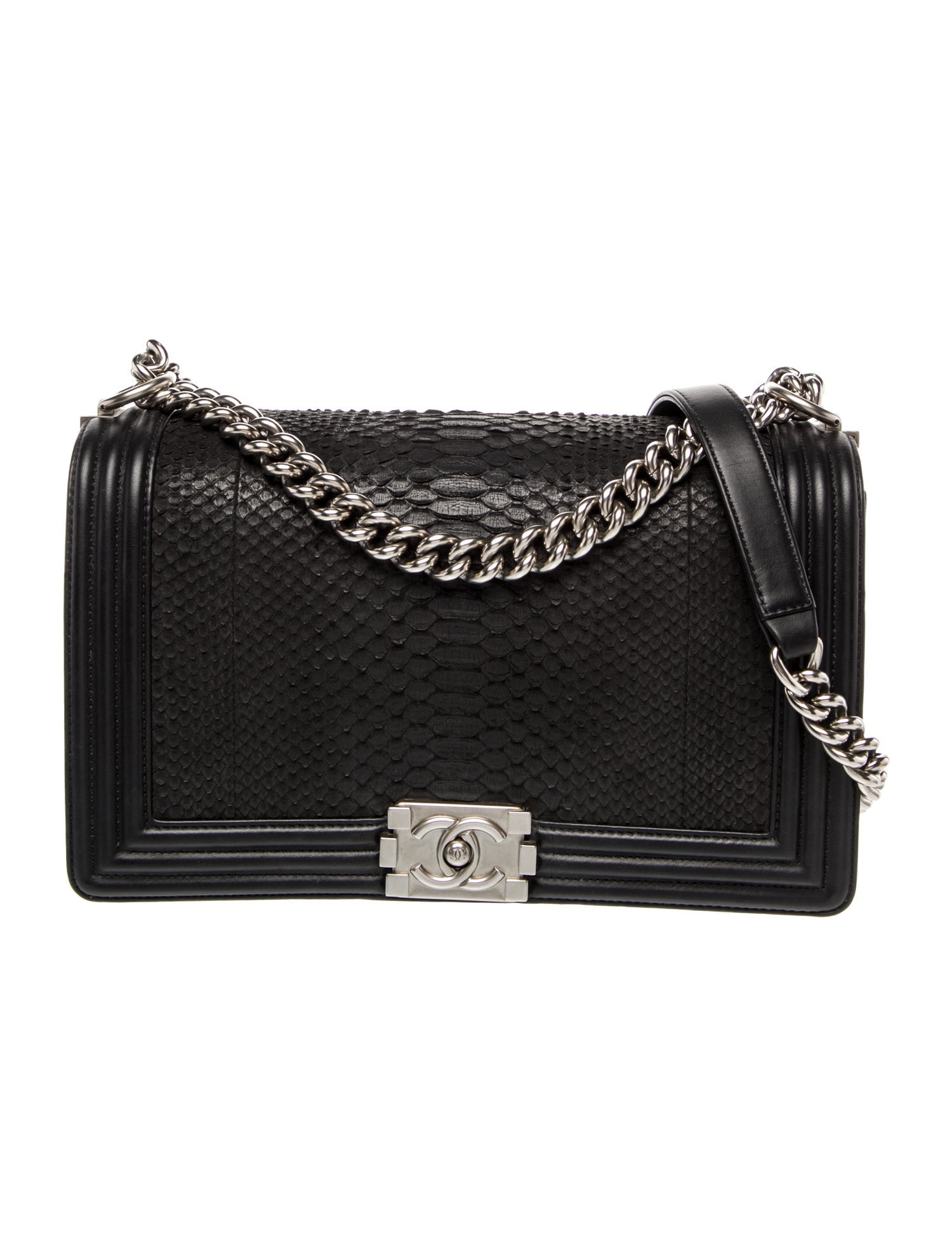 Chanel Medium Python Boy Bag