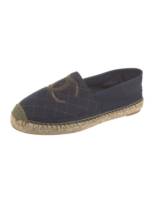 Chanel Interlocking CC Logo Canvas Espadrilles