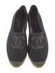 Chanel Interlocking CC Logo Canvas Espadrilles