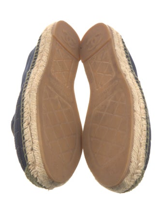 Chanel Interlocking CC Logo Canvas Espadrilles