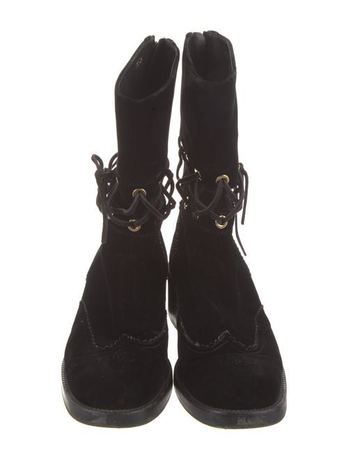 Chanel 2016 Interlocking CC Logo Combat Boots