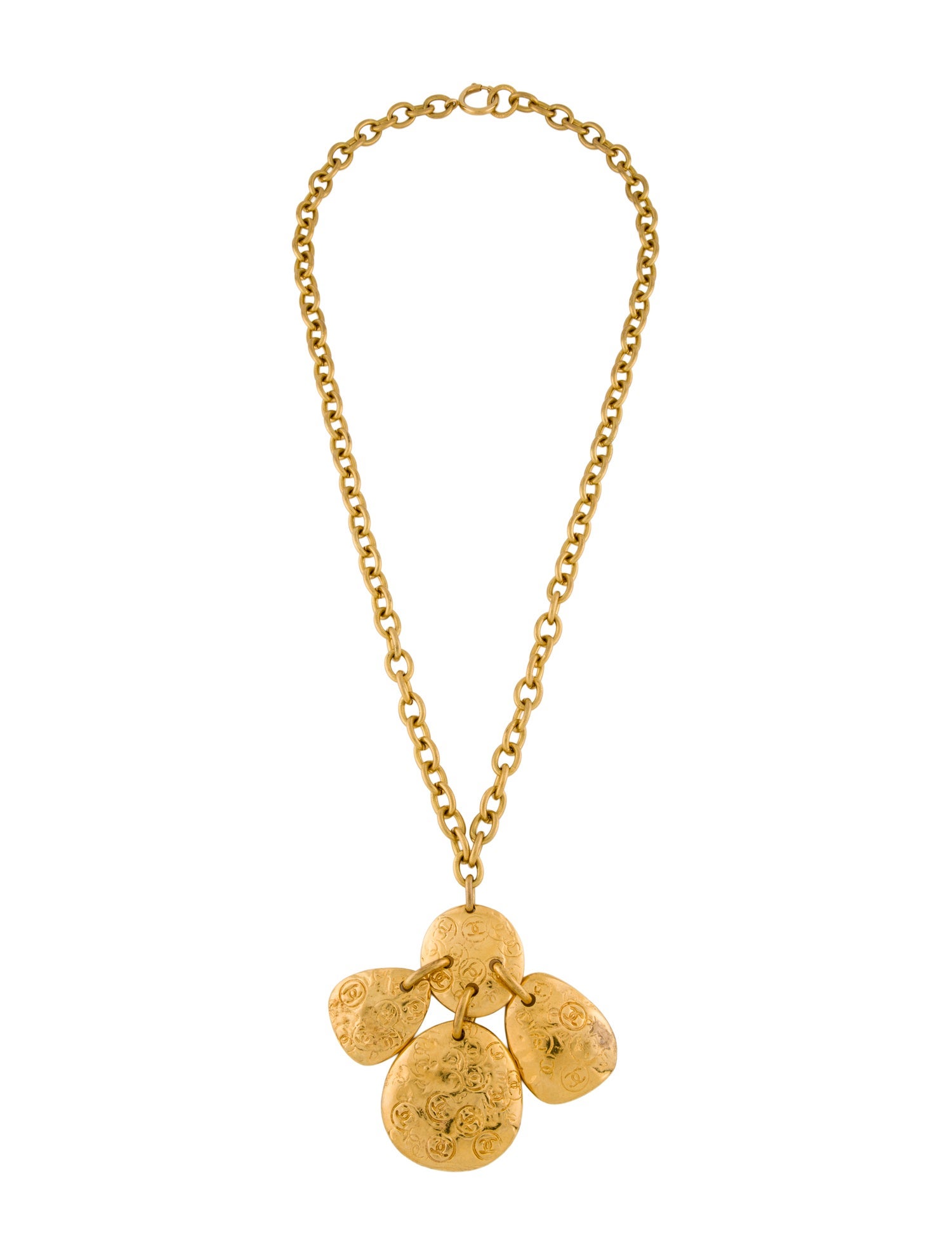 Chanel Vintage CC Pendant Necklace