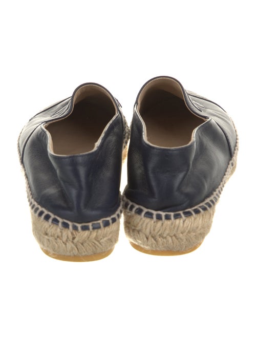 Chanel Interlocking CC Logo Leather Espadrilles