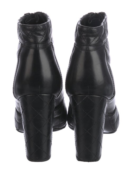 Chanel Interlocking CC Logo Leather Boots