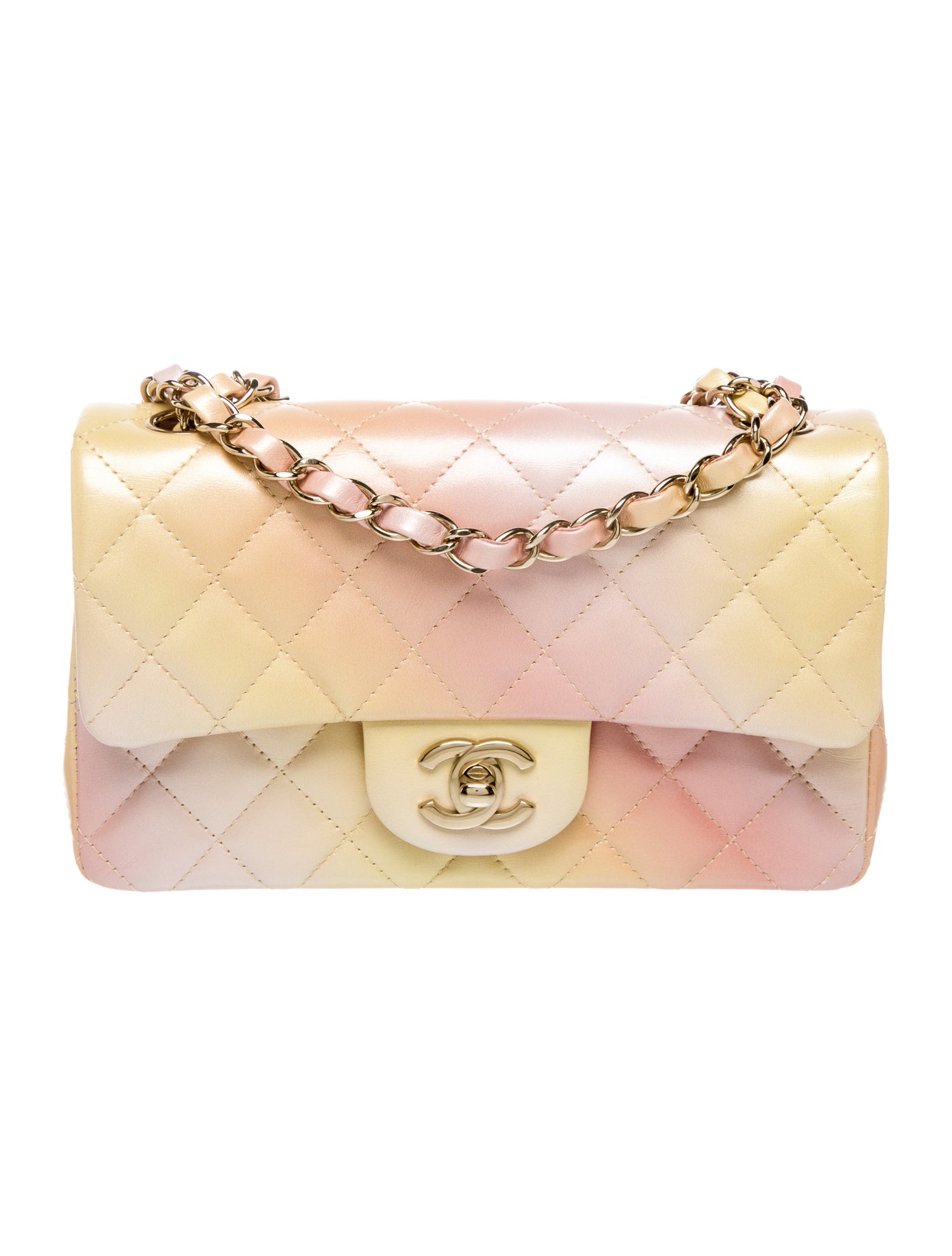 Chanel Tie Dye Ombre Rectangular Mini Flap Bag