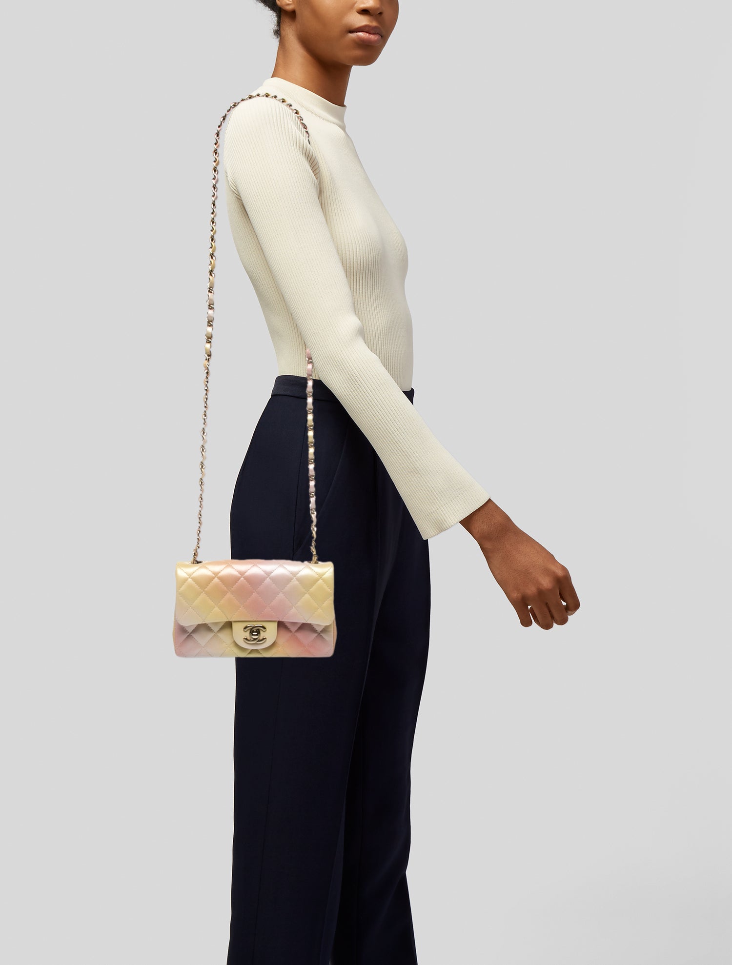 Chanel Tie Dye Ombre Rectangular Mini Flap Bag