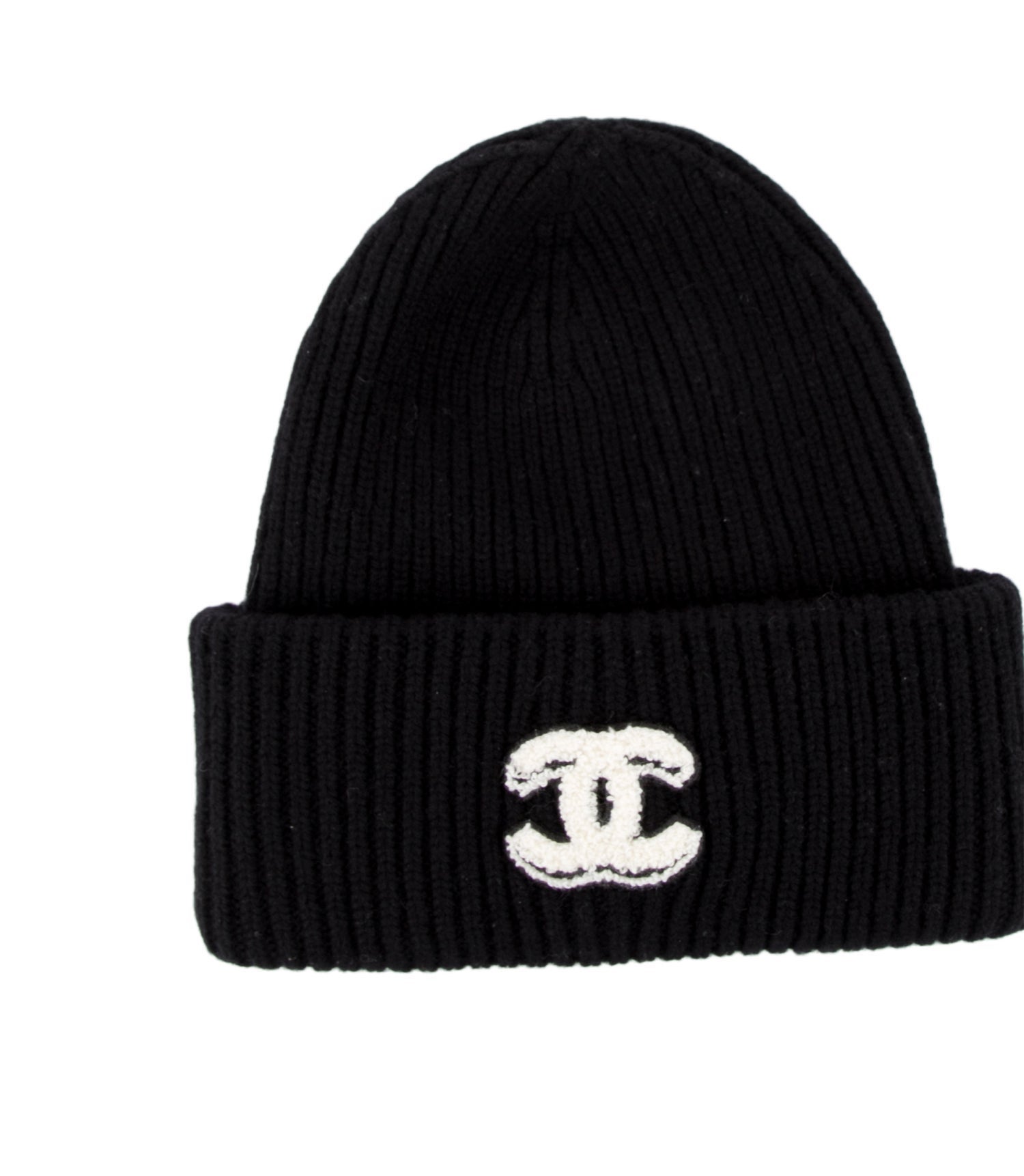 Chanel Cashmere Interlocking CC Beanie