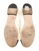 Chanel Interlocking CC Logo Leather Ballet Flats