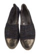 Chanel Interlocking CC Logo Tweed Espadrilles
