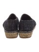 Chanel Interlocking CC Logo Tweed Espadrilles