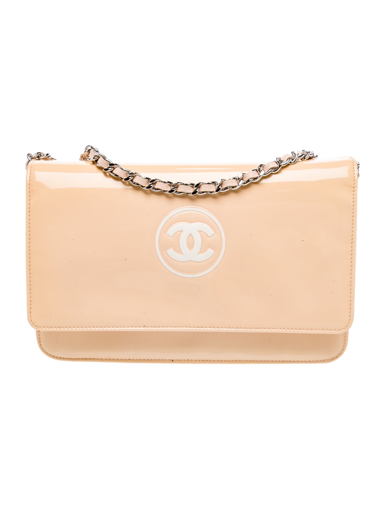 Chanel Patent CC Wallet On Chain