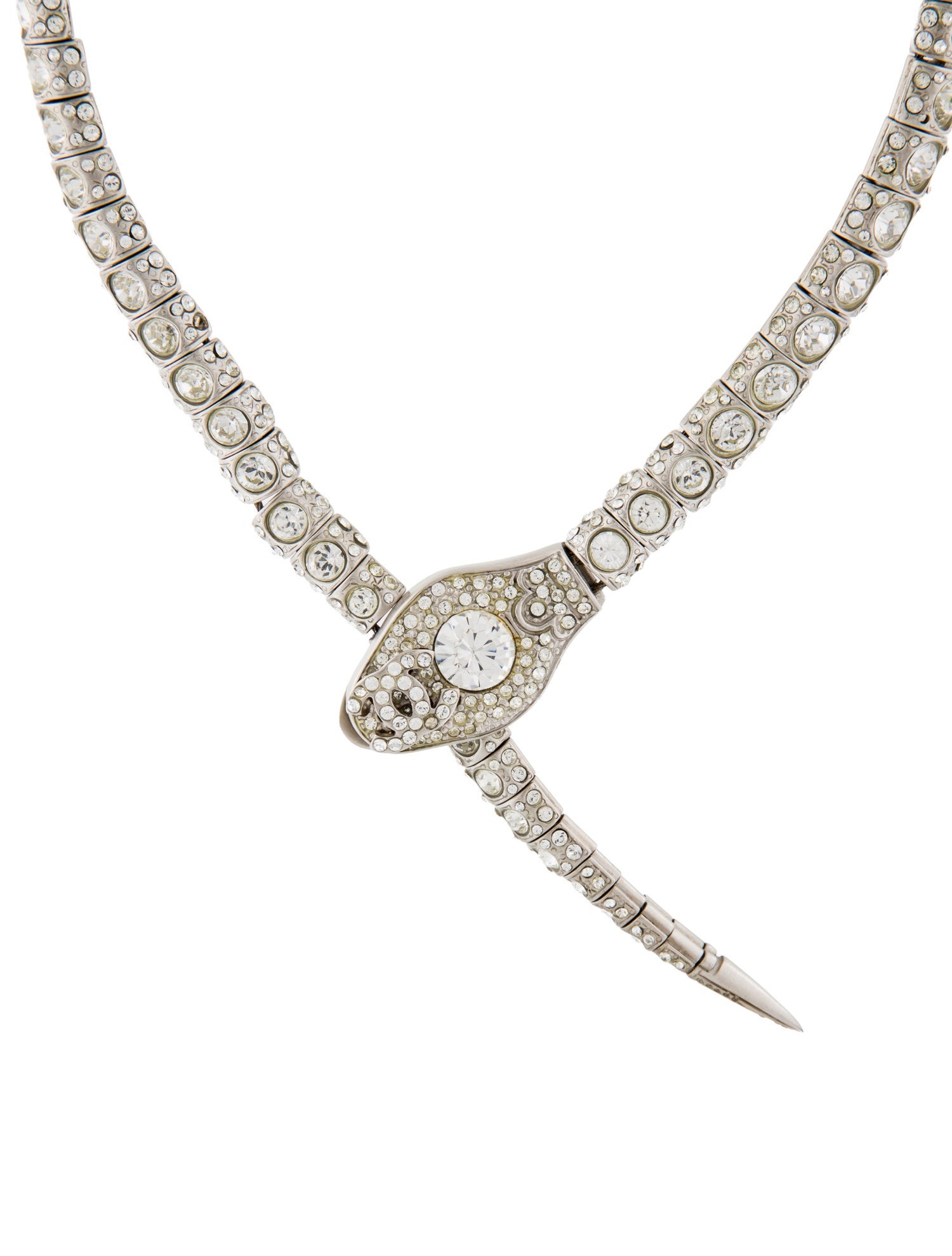 Chanel Strass CC Snake Collar Necklace