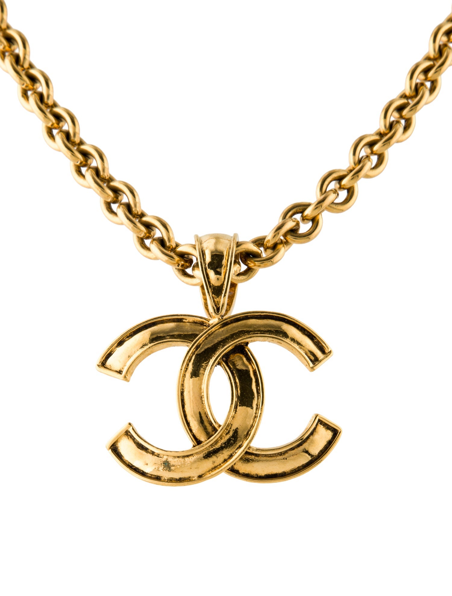 Chanel Vintage CC Pendant Necklace