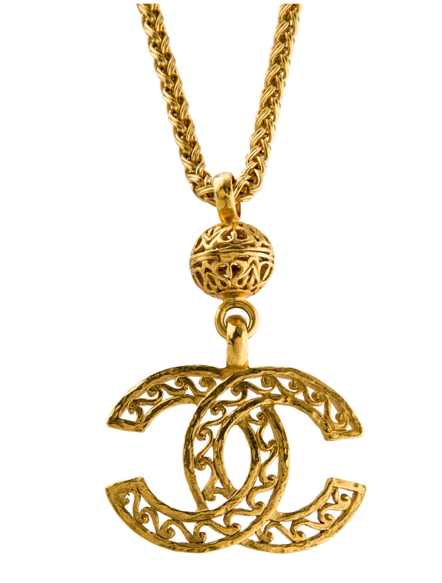 Chanel Vintage CC Pendant Necklace