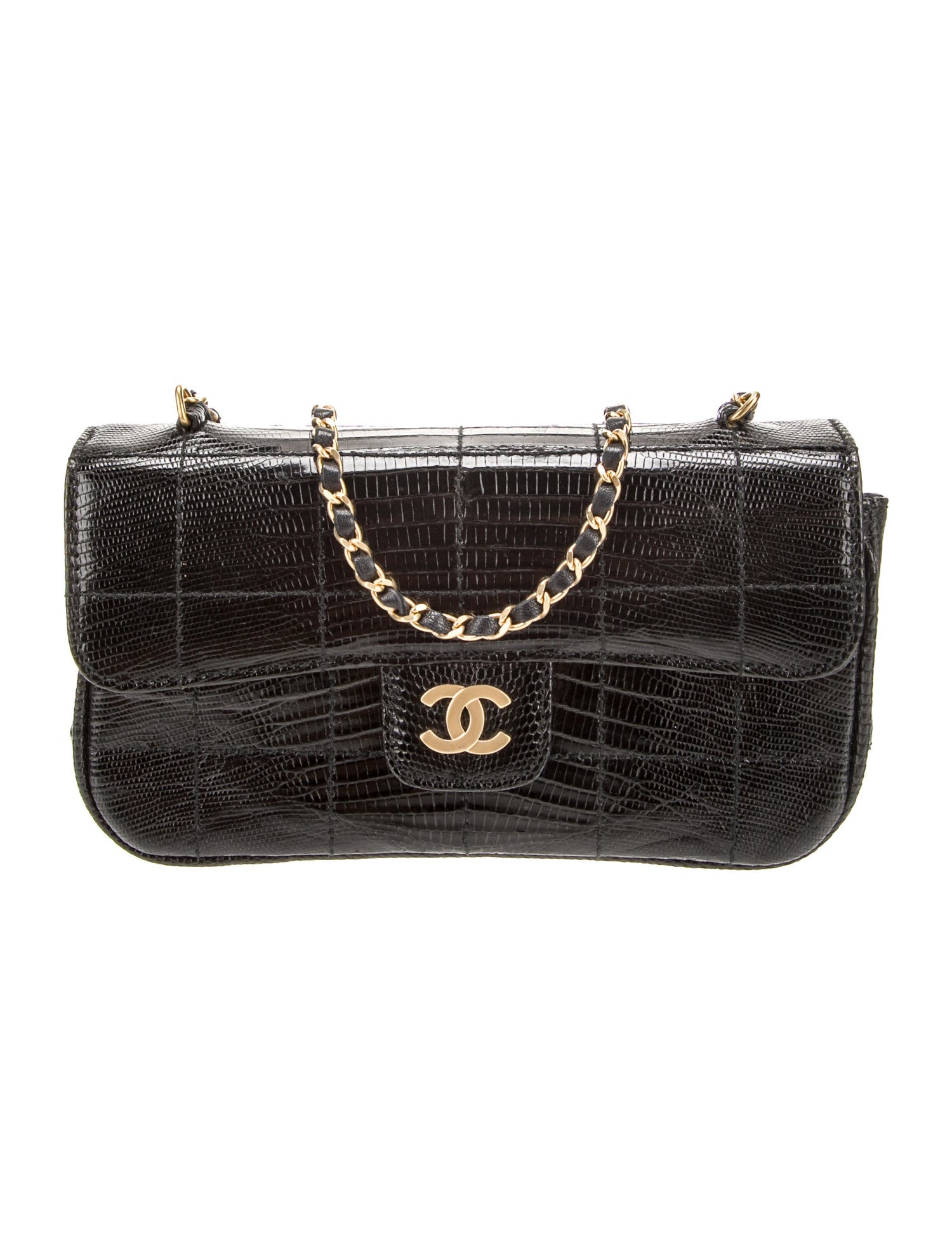 Chanel Mini Lizard Flap Bag