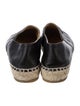 Chanel Interlocking CC Logo Lambskin Espadrilles