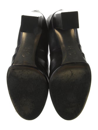 Chanel Interlocking CC Logo Leather Boots